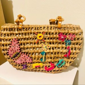 NWOT. Philippines native wicker bag.